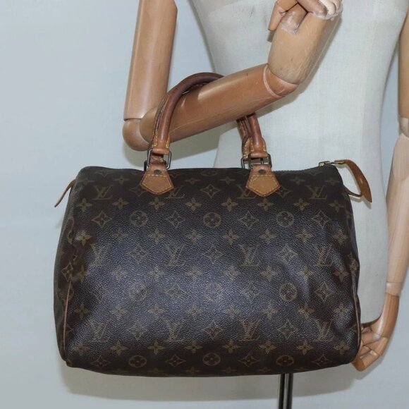 LOUIS VUITTON Monogram Speedy 30 Hand Bag - Picture 1 of 15